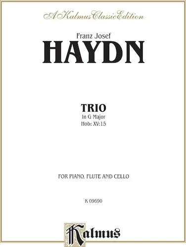 Trio in G Major (Hob: XV:15): For Piano, Flute and Cello