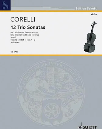 Trio Sonatas Op. 3, Nos. 1-3