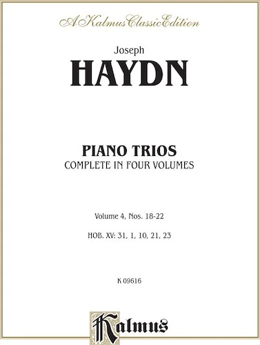 Trios for Violin, Cello and Piano, Volume IV (Nos. 18-22, HOB. XV: 31, 1, 10, 21, 23)