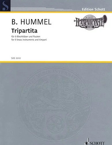 Tripartita, Op. 103e - for 9 Brass Instruments and Timpani