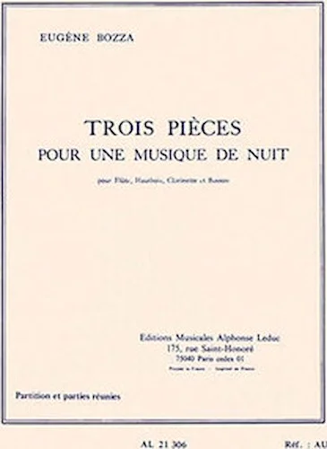 Trois Pieces Pour Une Musique De Nuit (flute/oboe/clarinet/bassoon)