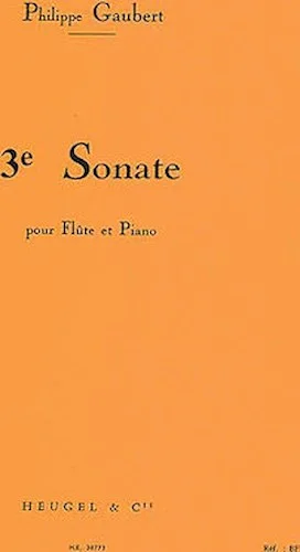 Troisieme Sonate Pour Flute Et Piano