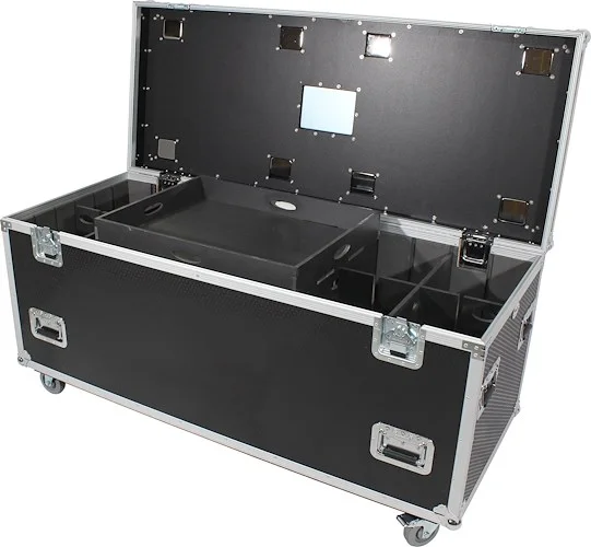 TruckPaX Heavy-Duty Truck Pack Utility Flight Case W-Divider and Tray Kit |1/2 Inch Plywood | 24"X60"X30"