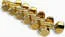 True Lok Mini Locking Tuners - 6-in-line, Single Pin<br>Gold