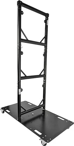 Truss Modular 3X Rapid U Grid Trio Package for Lighting - Moving Heads W-Rolling Aluminum Baseplate | Black Finish