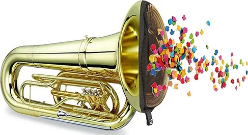 Tuba, Bell Cover- Protects against Confetti