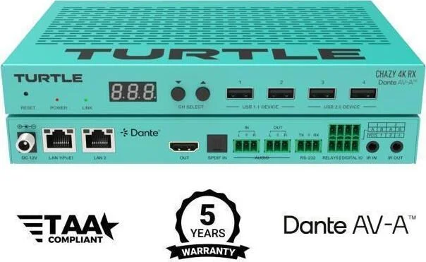 Turtle AVTAV-CHAZY4K-RXCHAZY 4K RX. HDMI 2.0 4K60 44