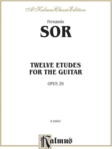 Twelve Etudes for the Guitar, Opus 29