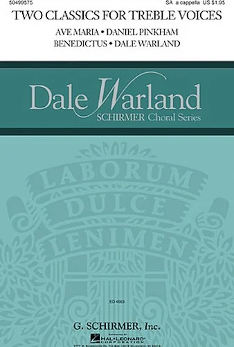 Two Classics for Treble Voices - Dale Warland Choral Series