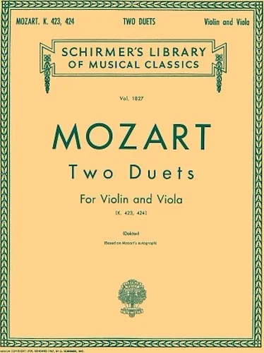 Two Duets for Violin and Viola, K. 423 and K. 424