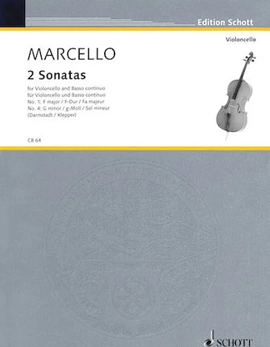 Two Sonatas: No. 1 in F Major & No. 4 in G Minor - for Cello & Basso Continuo