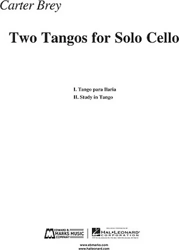 Two Tangos for Solo Cello