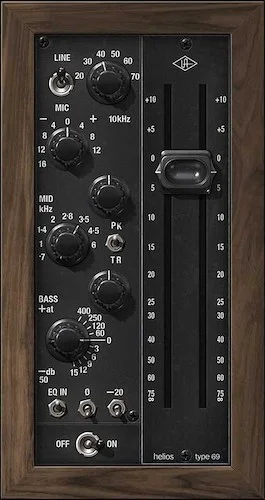 UAD Helios Type 69 Preamp and EQ Collect	 (Download) <br>