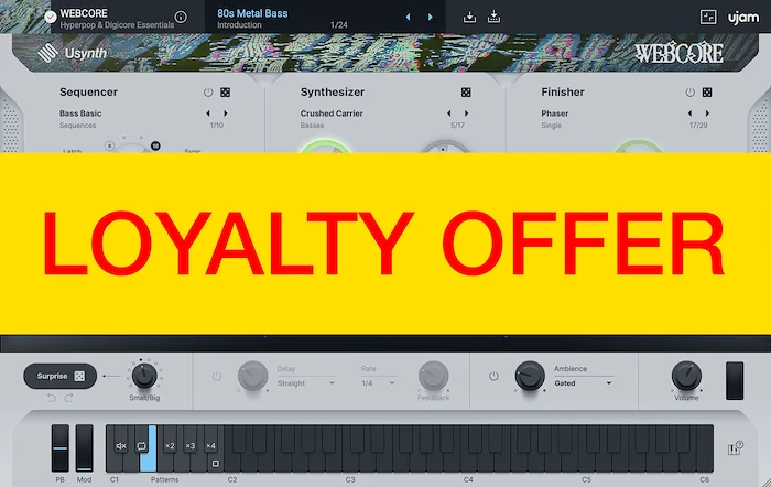 UJAM WEBCORE Loyalty Offer	 (Download) <br>
