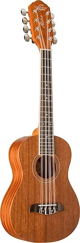 Oscar Schmidt OU28T (8 String) Tenor Ukulele. Natural Mahogany 