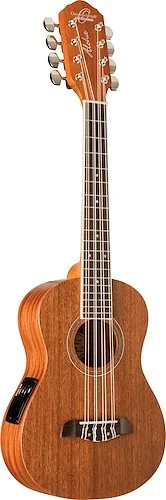 Oscar Schmidt OU28TE-A (8 String) Tenor Ukulele W/Pre Amp. Natural Mahogany 