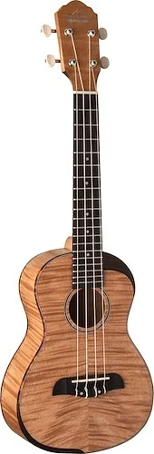 Oscar Schmidt OU800T-A Tenor Ukulele. Comfort Arm Rest Flame Maple