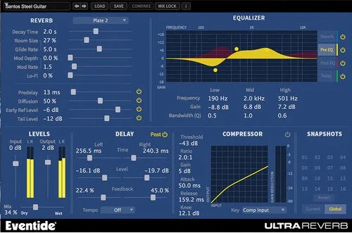 UltraReverb (Download)<br>9 reverb types w/ compression, DLY, EQ
