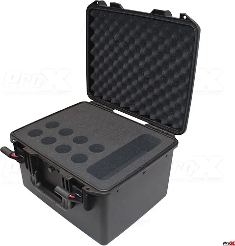 UltronX Watertight Microphone Case (Holds 16 Handheld Units)