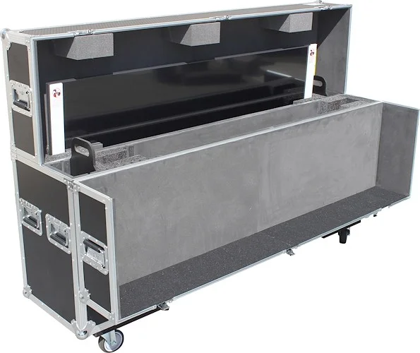 Universal Case for Flat Panel Monitor LED-LCD-Plasma TV Dual 55" to 70" Adjustable Flight Case W-4 Inch Casters