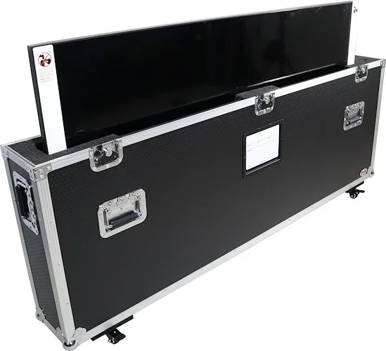 Universal Single Case for ONE 55 Inch to 70 Inch Flat Panel Monitor LED TV w/ Low Profile Wheels