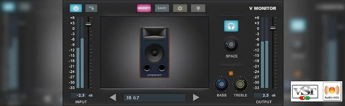 V Monitor (Download)<br>V Monitor is a plugin effect designed to emulate five different types of high grade speakers.