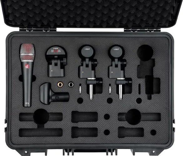 V Pack US Venue 4 Drum Mic Kitw/Case and clamps