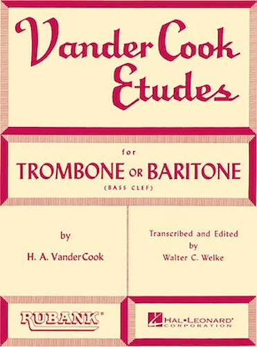 Vandercook Etudes for Trombone or Baritone