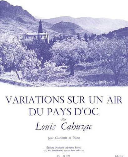 Variations On A Tune Of The Pays D'oc (clarinet And Piano)