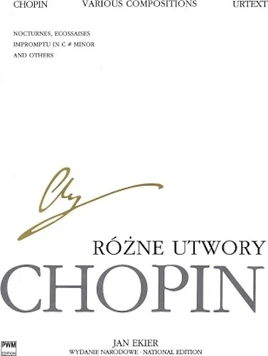 Various Compositions for Piano - Chopin National Edition Volume XXIXB