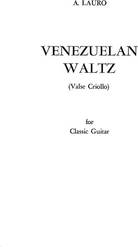 Venezuelan Waltz: Valse Criollo