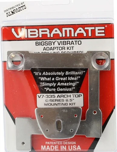 Vibramate V7 Gibson ES-335 Archtop Adapter Kit For Bigsby B7 G Series Silver
