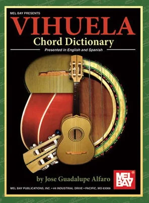 Vihuela Chord Dictionary<br>Presented in English and Spanish