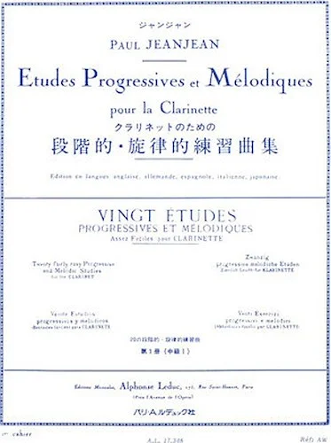 Vingt Etudes Progressives et Melodiques - Volume 1