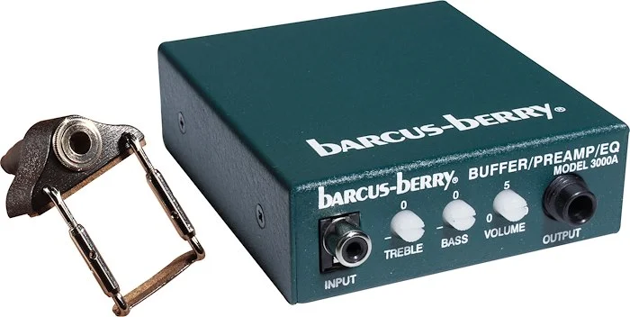Barcus Berry 3110 Clamp-on Violin Bridge Piezo Pickup with Preamp