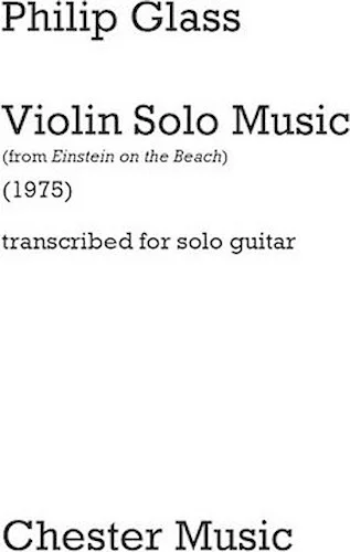 Violin Solo Music from "Einstein on the Beach"