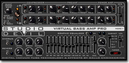 Virtual Bass Amp (Download)<br>Bass Amp Modeling Plug-In
