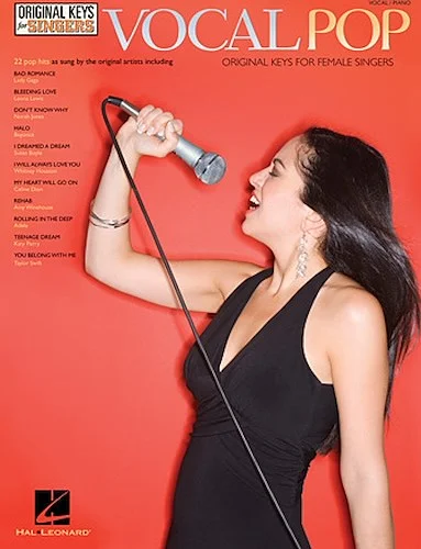 Vocal Pop - Original Keys for Female Singers