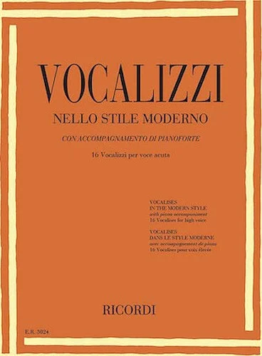 Vocalises in the Modern Style  Vocalizzi Nello Stile Moderno