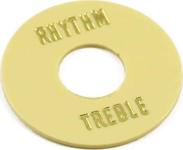 WD Rhythm/Treble Ring Washer For Toggle Switches Cream With Gold Print