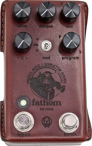 Walrus Audio Fathom Multi-Function Reverb Craftsman Series Rare Limited Edition Leather Wrapped