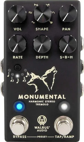 Walrus Audio Monumental Harmonic Stereo Tremolo Black