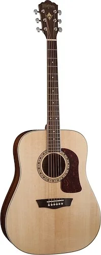Washburn D10S Heritage 10 Series Dreadnought Acoustic Guitar. Natural