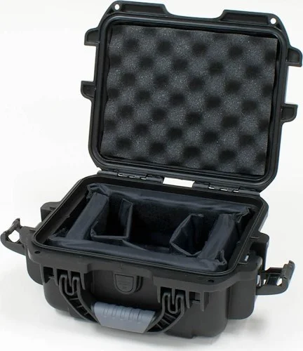 Waterproof case w/ divider system; 9.4"x7.4"x5.5"