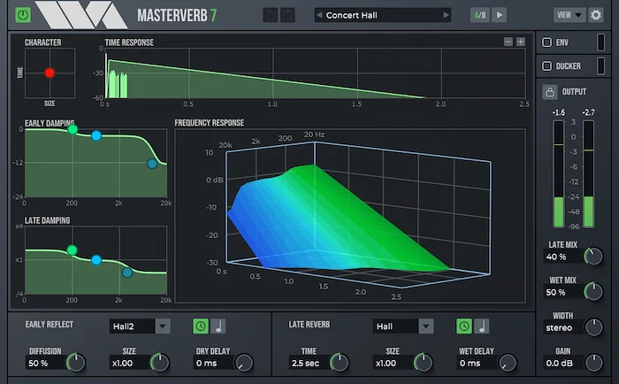 Wave Arts MasterVerb 7	 (Download) <br>