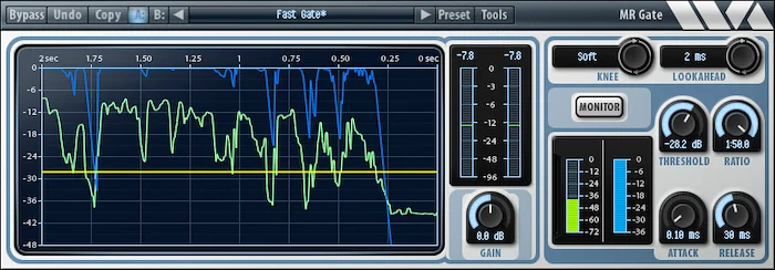 Wave Arts MR Gate (Download) <br>Noise Reduction Plug-in - Mac/PC AAX Native, RTAS, VST, AU
