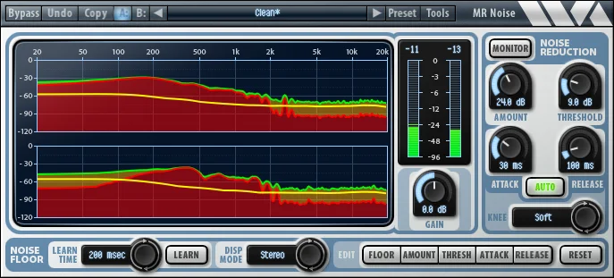 Wave Arts MR Noise (Download) <br>Great Sounding Noise Reduction Processor - Mac/PC - AAX Native, RTAS, VST, AU