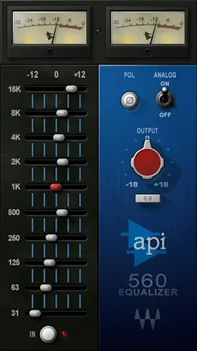 Waves API 560	 (Download) <br>Punch. Clarity. Transparency. Shape Tone Fast with an EQ Classic.