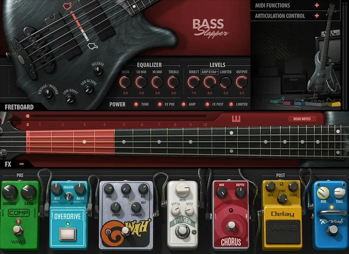 Waves Bass Slapper	 (Download) <br>Optimized for the Authentic Sound and Feel of Slap Bass