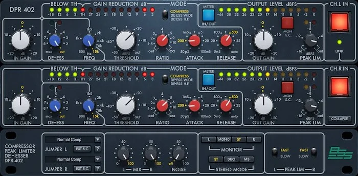 Waves BSS DPR-402	 (Download) <br>The Versatile Compressor that Ruled the 80s